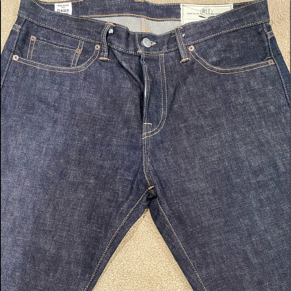 ROGUE TERRITORY "STANTON" JAPANESE DENIM SLIM STRAIT FIT sz. 33